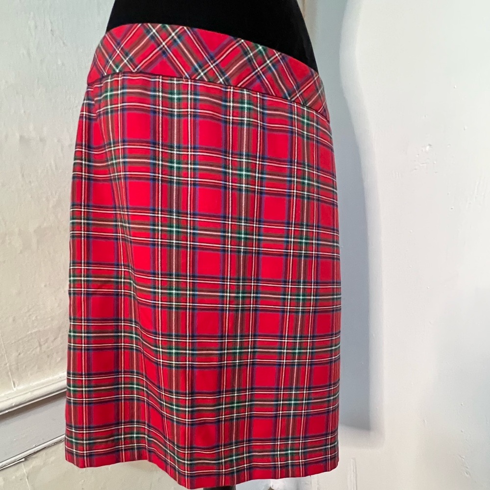 Red Plaid Skirt